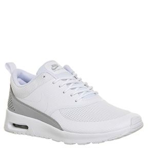 Nike Air Max Thea Casual Sportswear Shoe White Metallic Womens Size 8.5